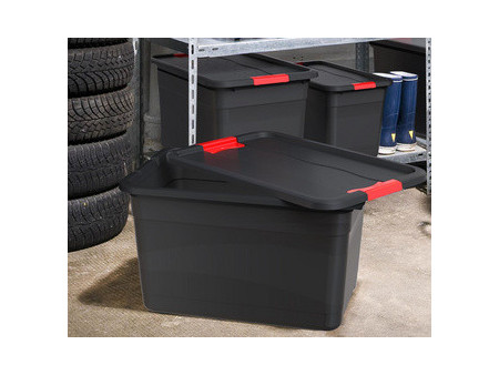 keeeper Boîte de rangement 'eckhart', 83 L, graphite/rouge