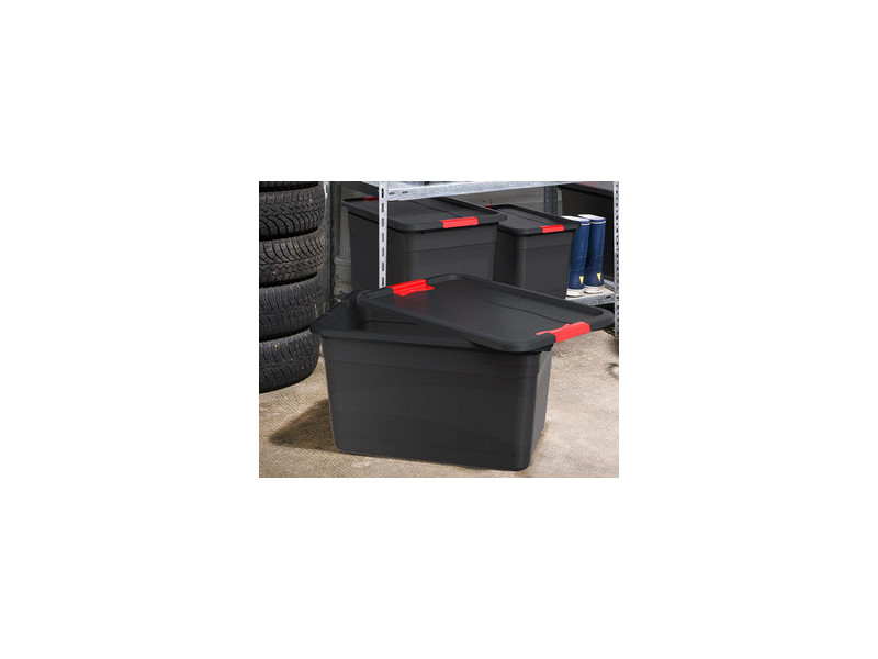 keeeper Boîte de rangement 'eckhart', 83 L, graphite/rouge
