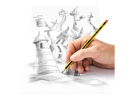 STAEDTLER Crayon Noris, hexagonal, pot de fleurs de 144