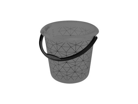 keeeper Seau déco ilvie 'polygon', rond, 10 litres