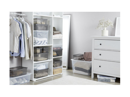 keeeper Set de boîtes de rangement 'bea', 4x 5,6 L, gris
