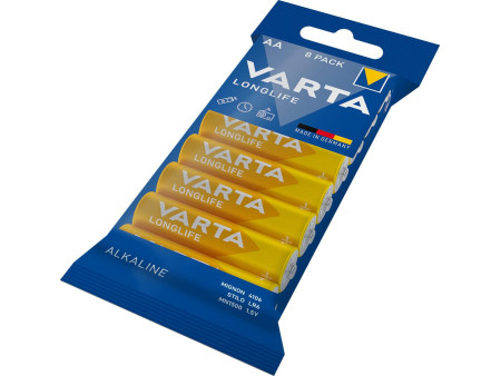 VARTA Pile alcaline 'LONGLIFE', Mignon AA