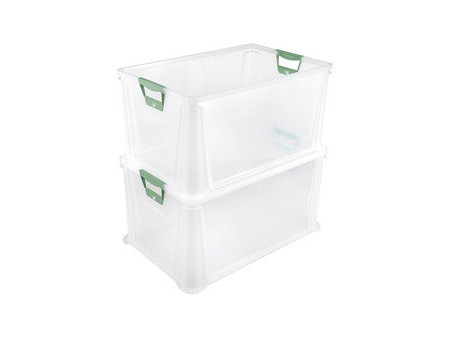 keeeper Boîte de rangement 'luis', 64 litres, transparent