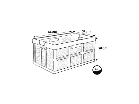 keeeper Caisse pliable professionnelle 'eco Ben', 45 litres
