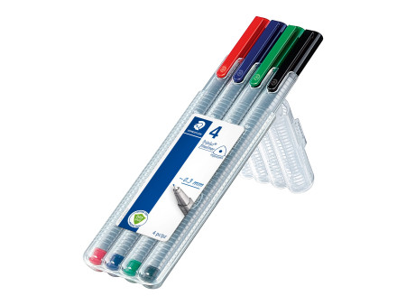 STAEDTLER Fineliner triplus, étui de 4