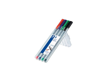 STAEDTLER Fineliner triplus, étui de 4