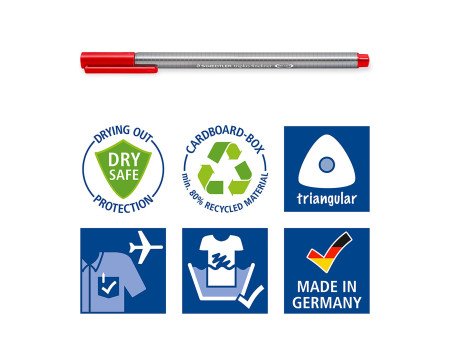 STAEDTLER Fineliner triplus, étui de 20
