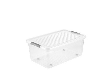 keeeper Boîte de rangement 'leo', 37 litres, transparent