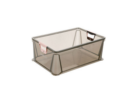 keeeper Boîte de rangement 'luis', 45 L, gris translucide