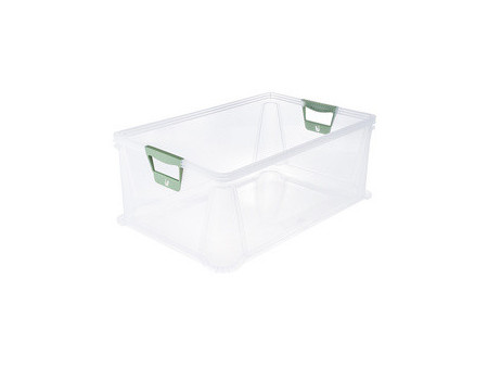 keeeper Boîte de rangement 'luis', 45 L, gris translucide