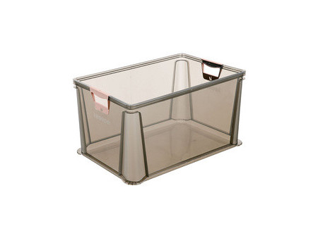keeeper Boîte de rangement 'luis', 64 L, gris translucide