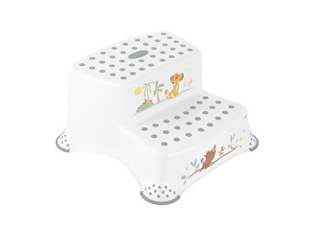keeeper kids Marchepied 'igor lion king', 2 niveaux, blanc