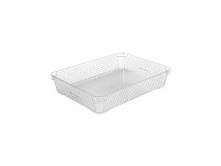 keeeper Corbeille de rangement 'mirko', A4, crystal-grey