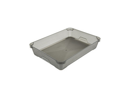 keeeper Corbeille de rangement 'mirko', A4, crystal-grey