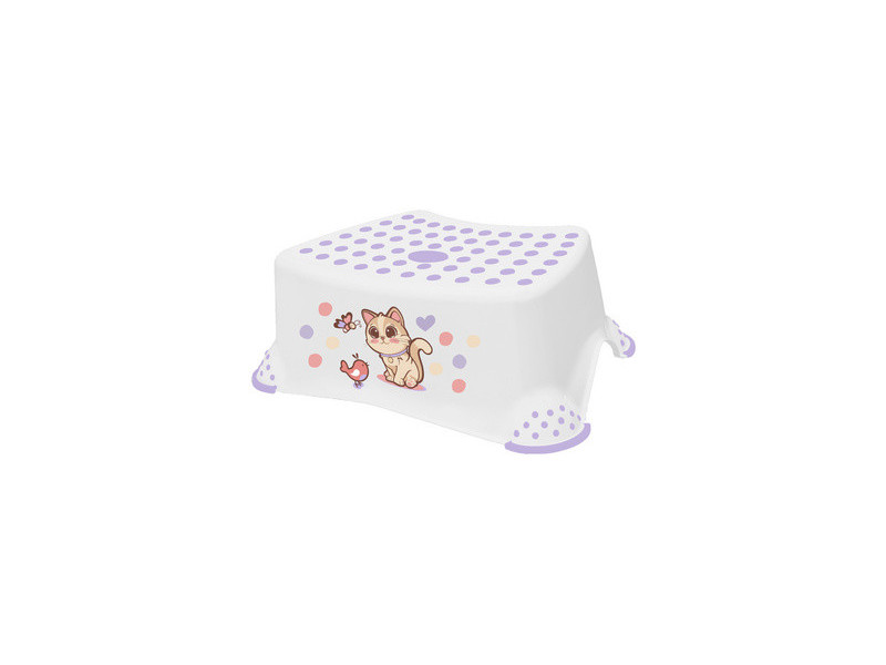 keeeper kids Marchepied 'tomek cats', blanc