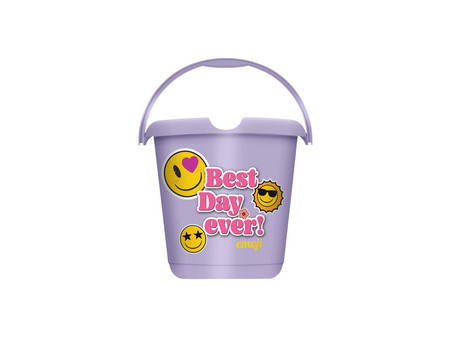 keeeper Seau à motif 'ilvie emoji positiv', rond, 10 litres