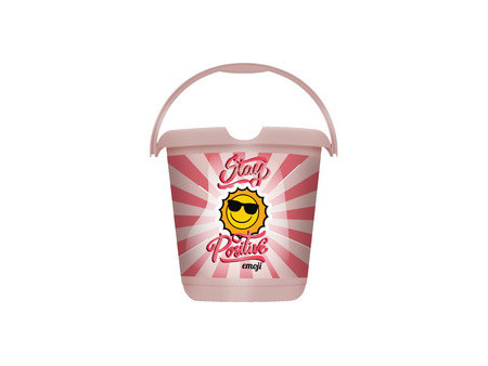 keeeper Seau à motif 'ilvie emoji positiv', rond, 10 litres