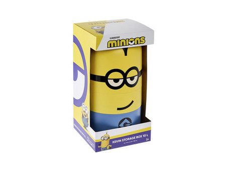 keeeper Boîte de rangement Minions 'kevin', 10 L, bleu/jaune