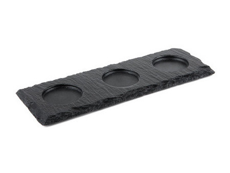 APS Plat en ardoise naturelle, (L)250 x (P)120mm, anthracite