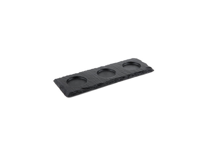 APS Plat en ardoise naturelle, (L)250 x (P)120mm, anthracite