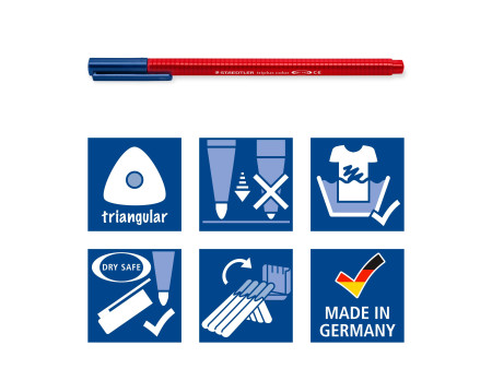 STAEDTLER Feutre triplus, étui de 20