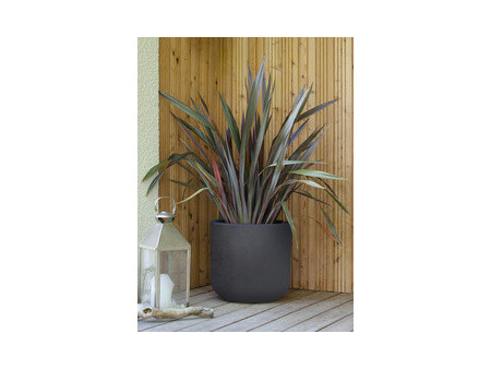 poétic Bac à plantes BASALT UP, rond, 485 mm, anthracite