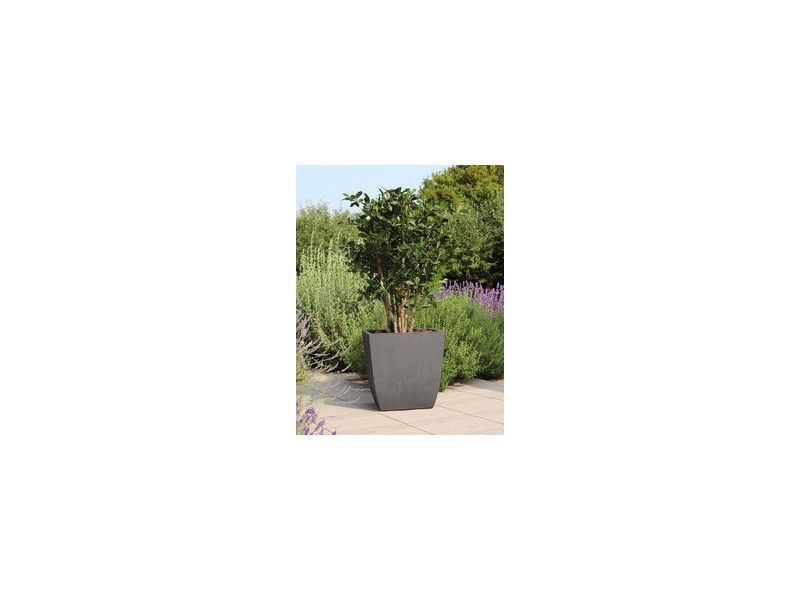poétic Bac à plantes BASALT Diva, carré, 435 mm, anthracite