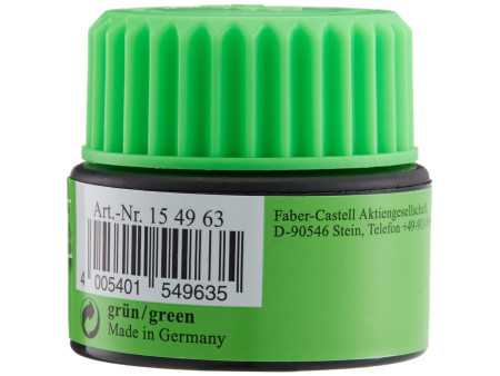 FABER-CASTELL Cartouche de recharge 'TEXTLINER 1549', vert