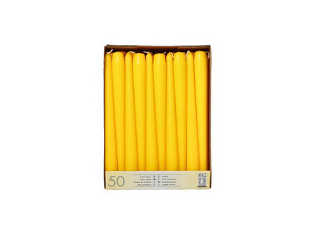 STARPAK Bougie de chandelier, 22 mm, pack de 50, vert citron