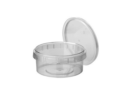 STARPAK Barquette d'emballage, rond, 300 ml, transparent