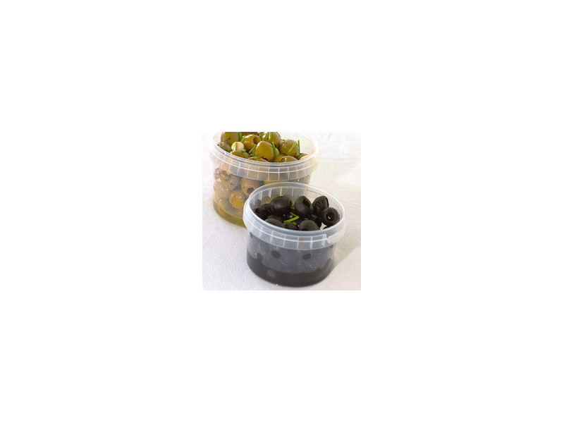 STARPAK Barquette d'emballage, rond, 480 ml, transparent