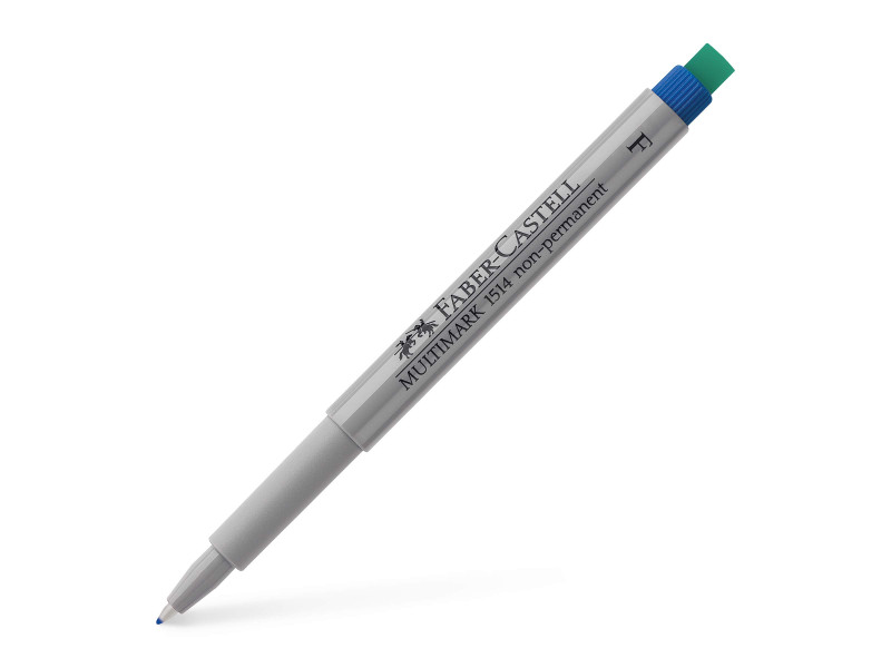FABER-CASTELL Marqueur NonPermanent MULTIMARK F, bleu