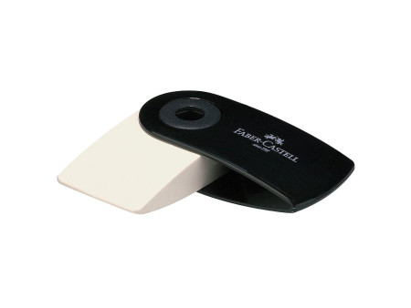FABER-CASTELL Gomme en plastique 'SLEEVE MINI', noir