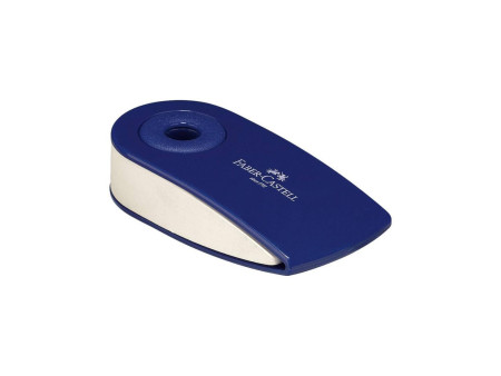 FABER-CASTELL Gomme en plastique 'SLEEVE MINI', rouge / bleu