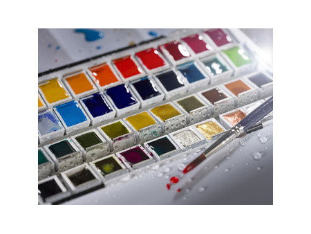 ROYAL TALENS Peinture aquarelle Van Gogh, kit de 48 dans un