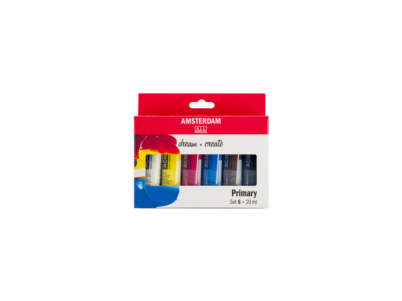 ROYAL TALENS Peinture acrylique AMSTERDAM Primary, 6x 20 ml