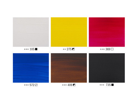 ROYAL TALENS Peinture acrylique AMSTERDAM Primary, 6x 20 ml