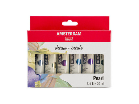 ROYAL TALENS Peinture acrylique AMSTERDAM Pearl, 6 x 20 ml