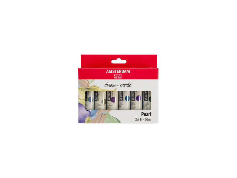 ROYAL TALENS Peinture acrylique AMSTERDAM Pearl, 6 x 20 ml