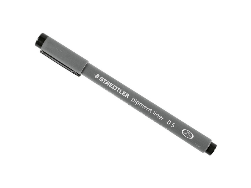 STAEDTLER Feutre à pigment, largeur du tracé: 0,5 mm, noir