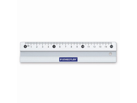 STAEDTLER Règle en métal, en aluminium, 150 mm