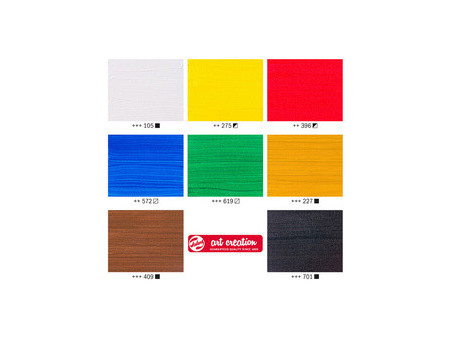 ROYAL TALENS Acrylique Art Creation, 12 ml, set de 8