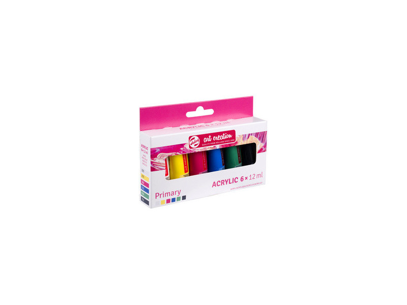 ROYAL TALENS Acrylique Art Creation Primary Set, 6 x 12 ml
