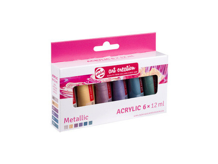 ROYAL TALENS Acrylique Art Creation Metallic Set, 6 x 12 ml