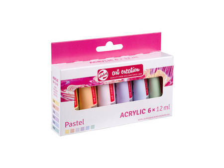 ROYAL TALENS Acrylique Art Creation Pastel Set, 6 x 12 ml