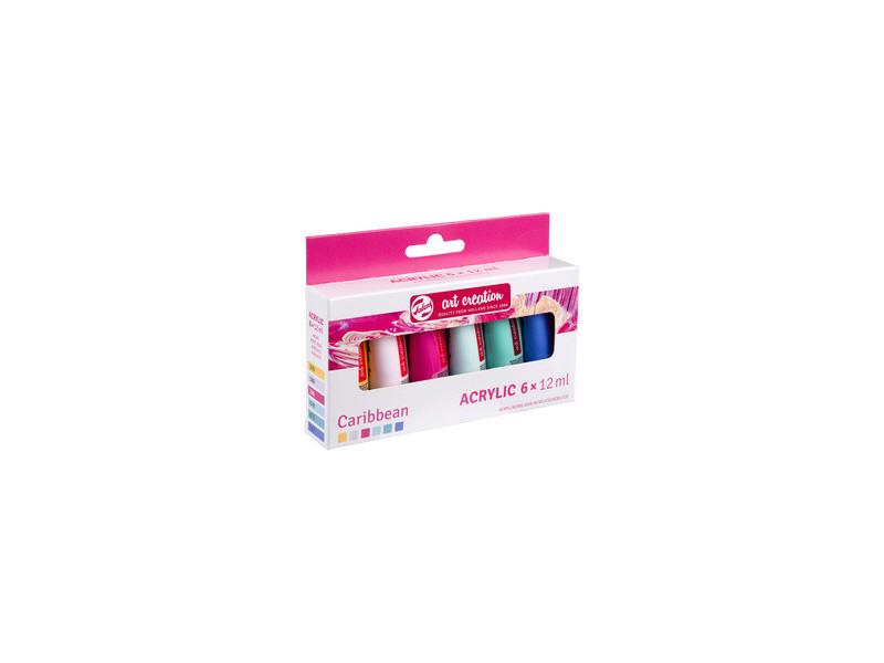 ROYAL TALENS Acrylique Art Creation Caribbean Set, 6 x 12 ml