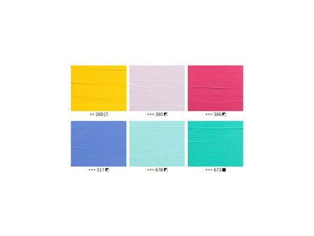 ROYAL TALENS Acrylique Art Creation Caribbean Set, 6 x 12 ml