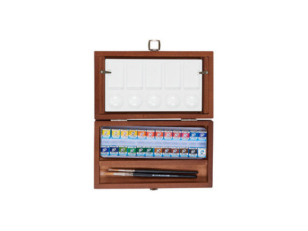 ROYAL TALENS Coffret en bois aquarelle Van Gogh, set de 24