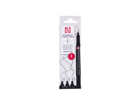 ROYAL TALENS Feutre Pigment Fineliner Fine, set de 3, noir