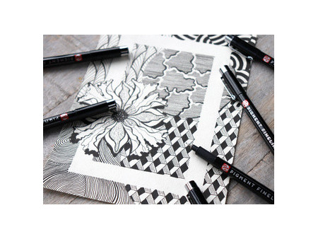 ROYAL TALENS Feutre Pigment Fineliner Medium, set de 3, noir